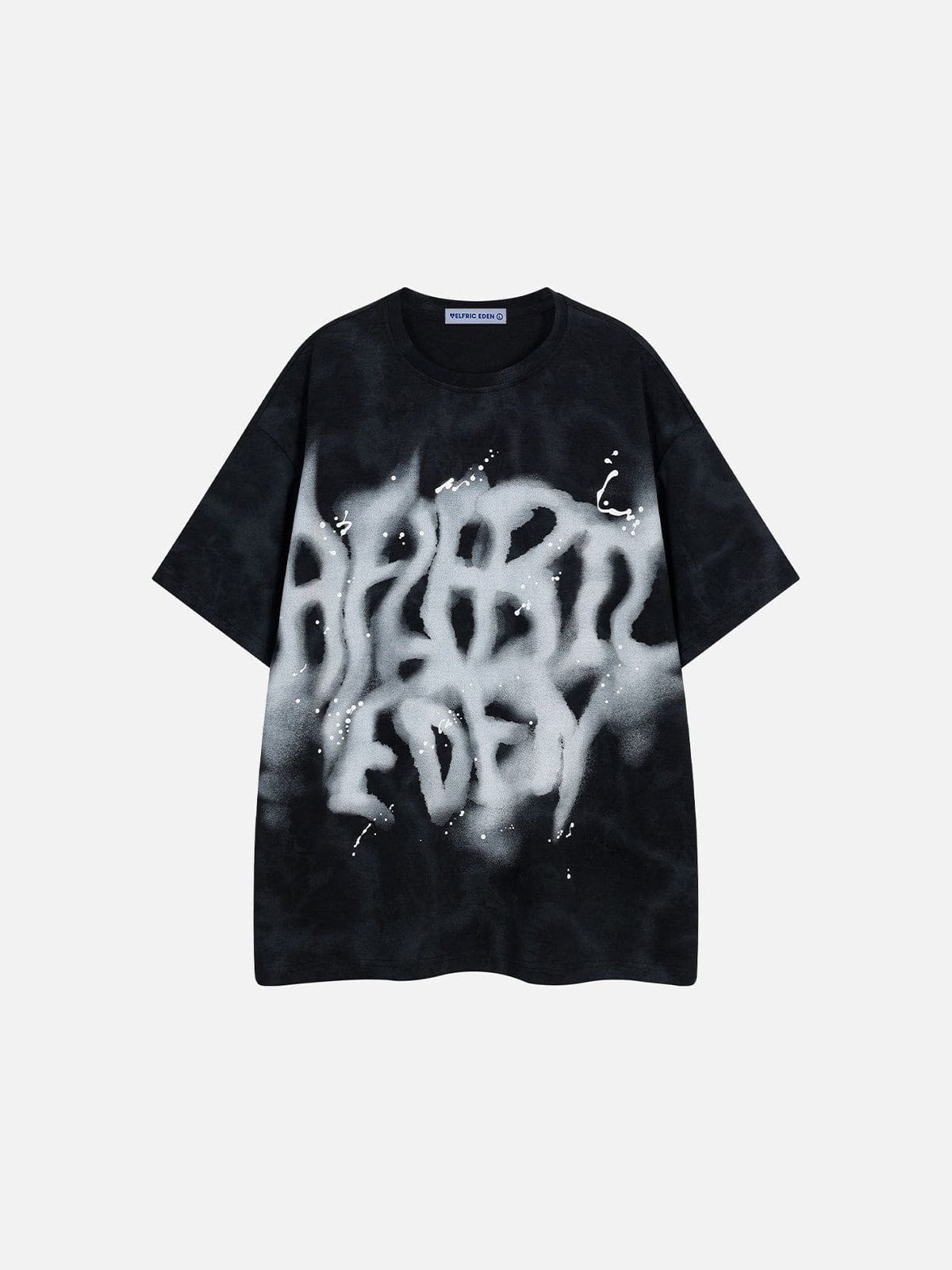  Eden Abstract Print Washed Tee