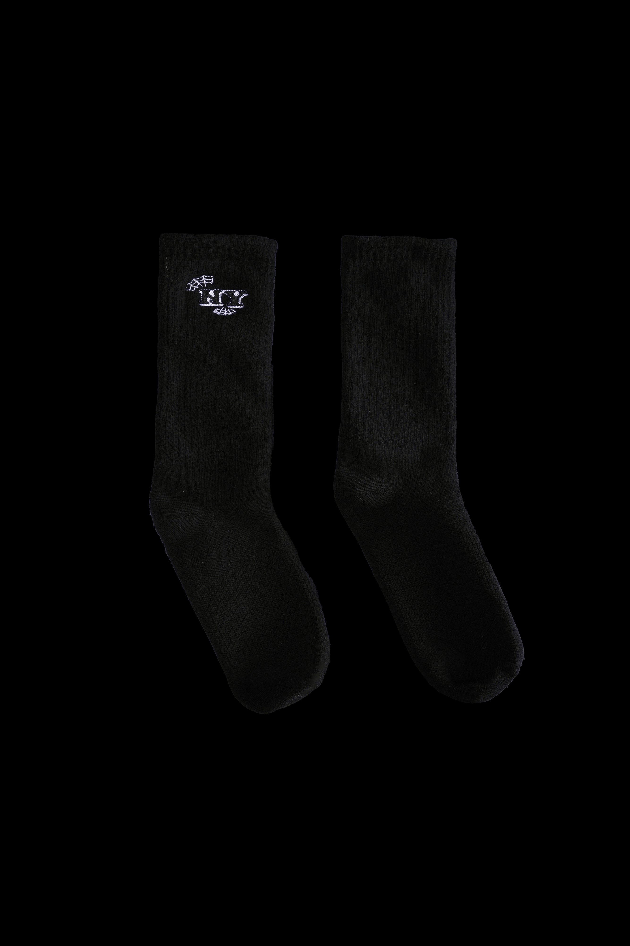 NY Tag Socks in Black