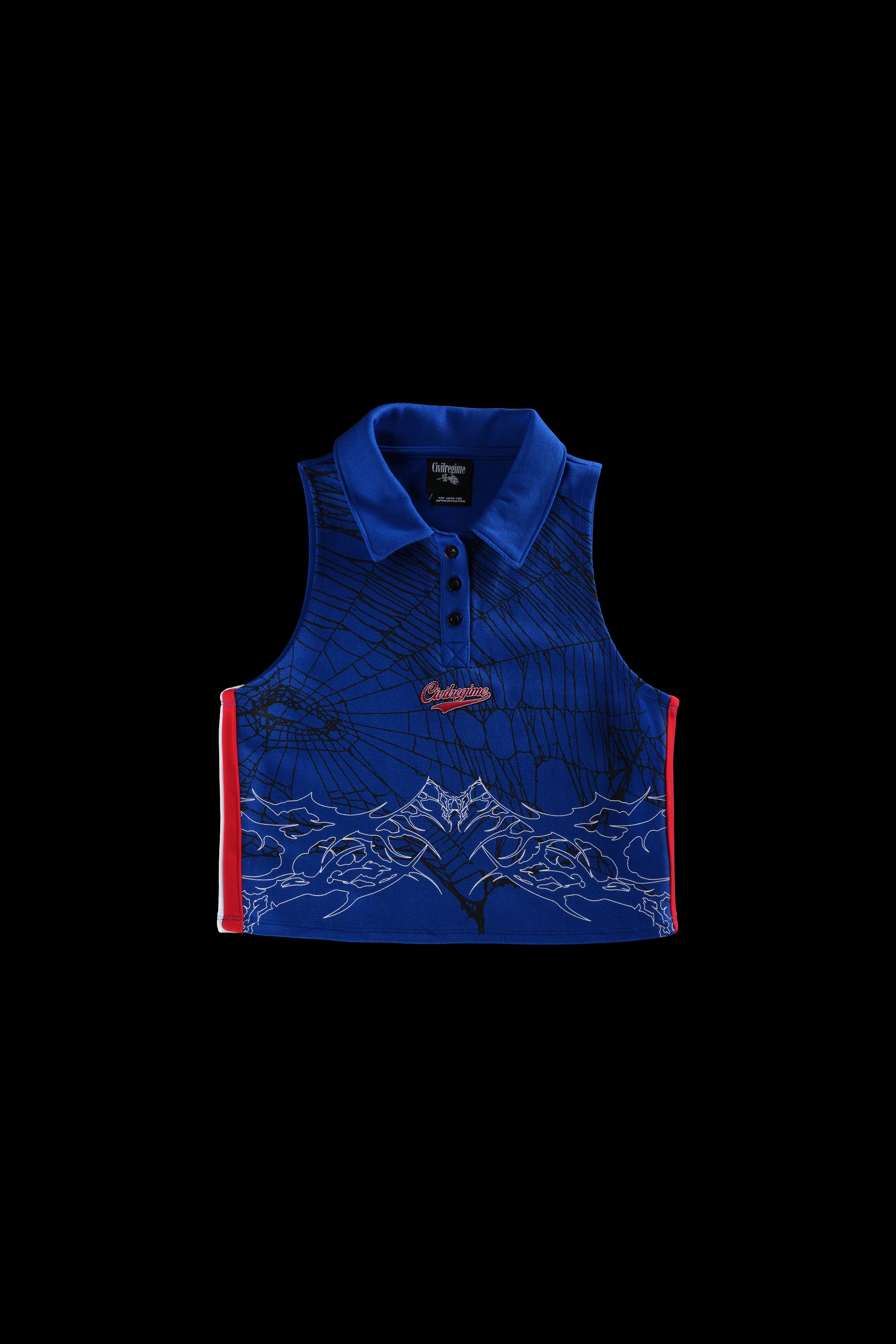 Vicious Varsity Jersey Tank in Collegiate Blue