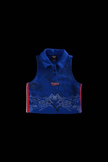 Vicious Varsity Jersey Tank in Collegiate Blue