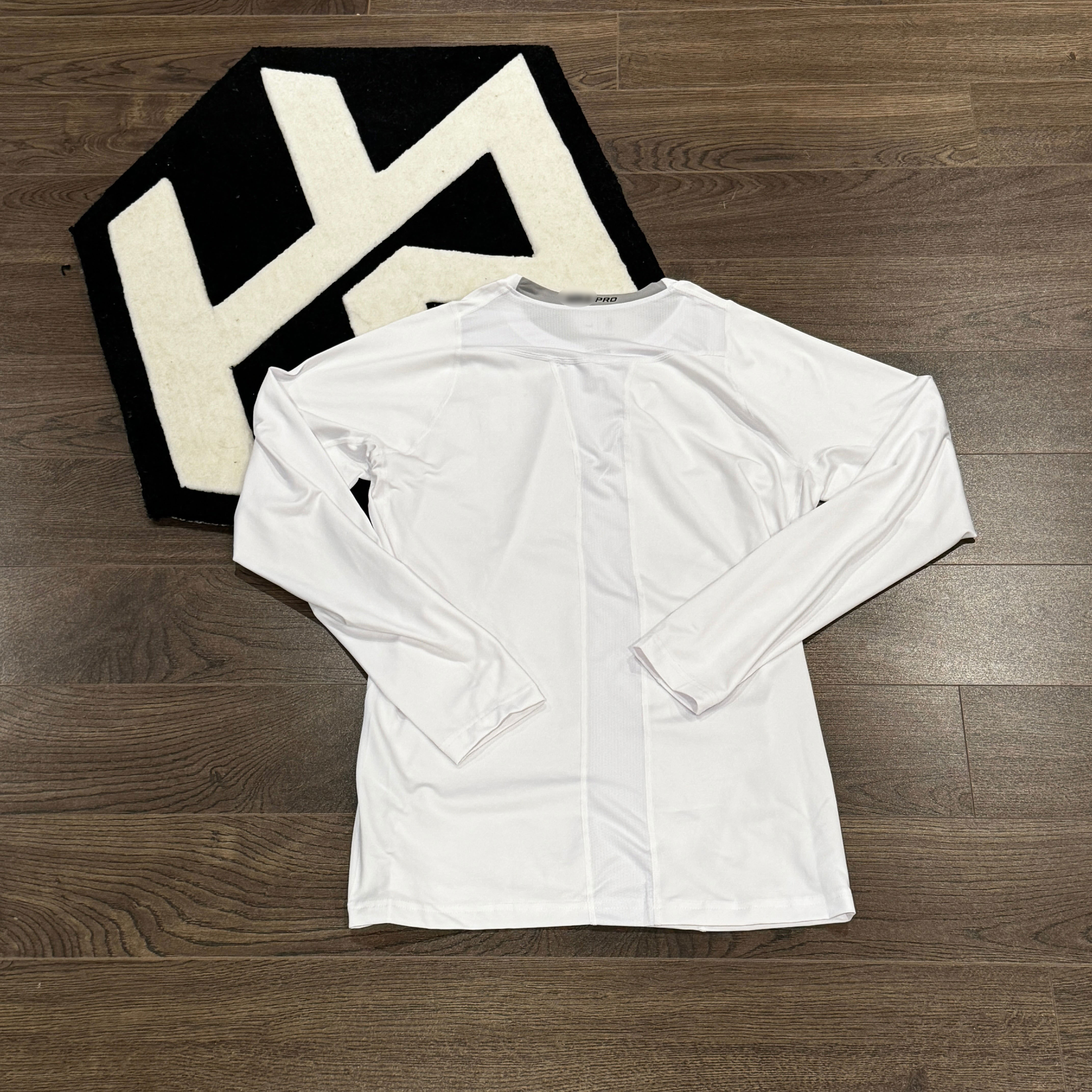 Elite Pro White Compression Long Sleeve