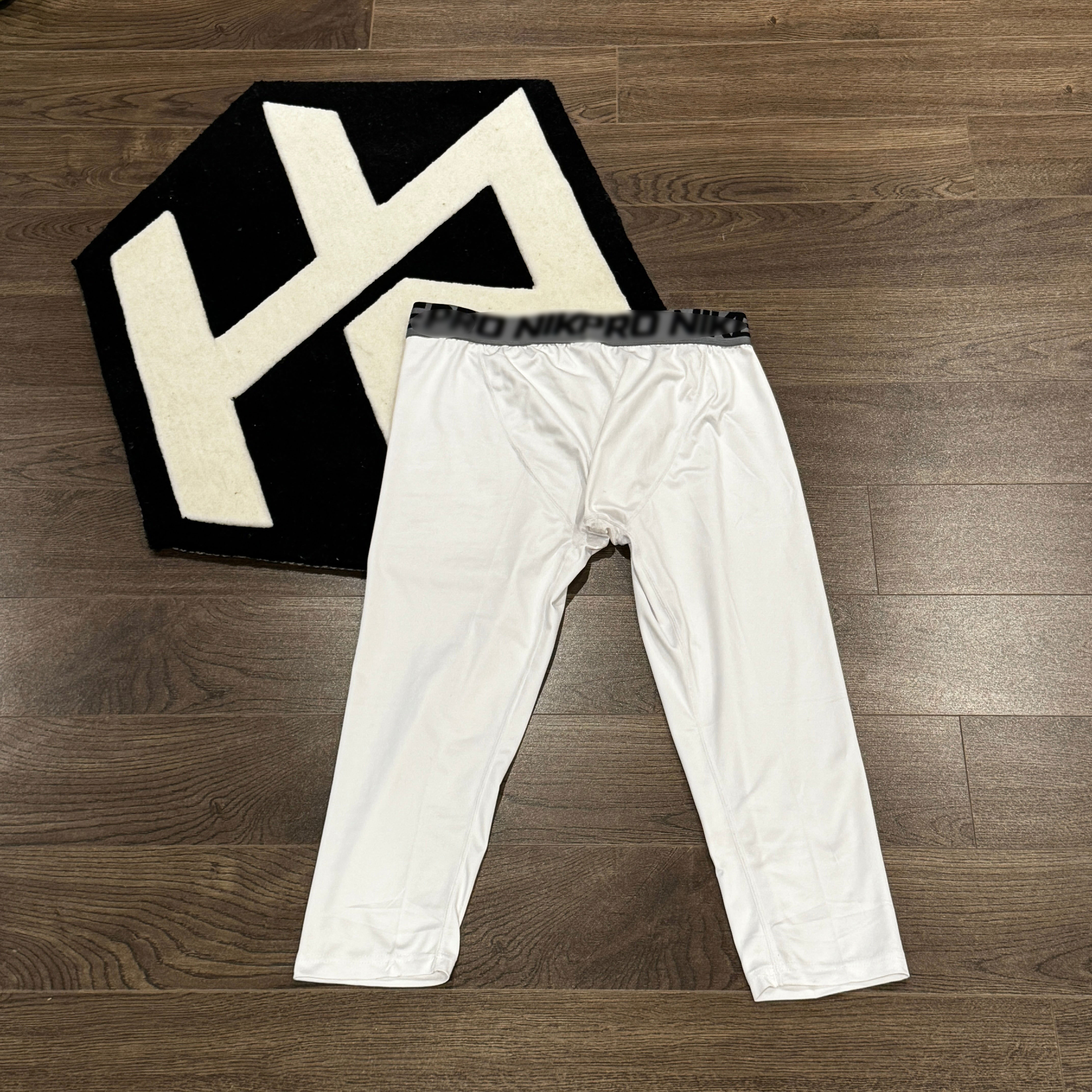 Elite Pro White Compression Tights