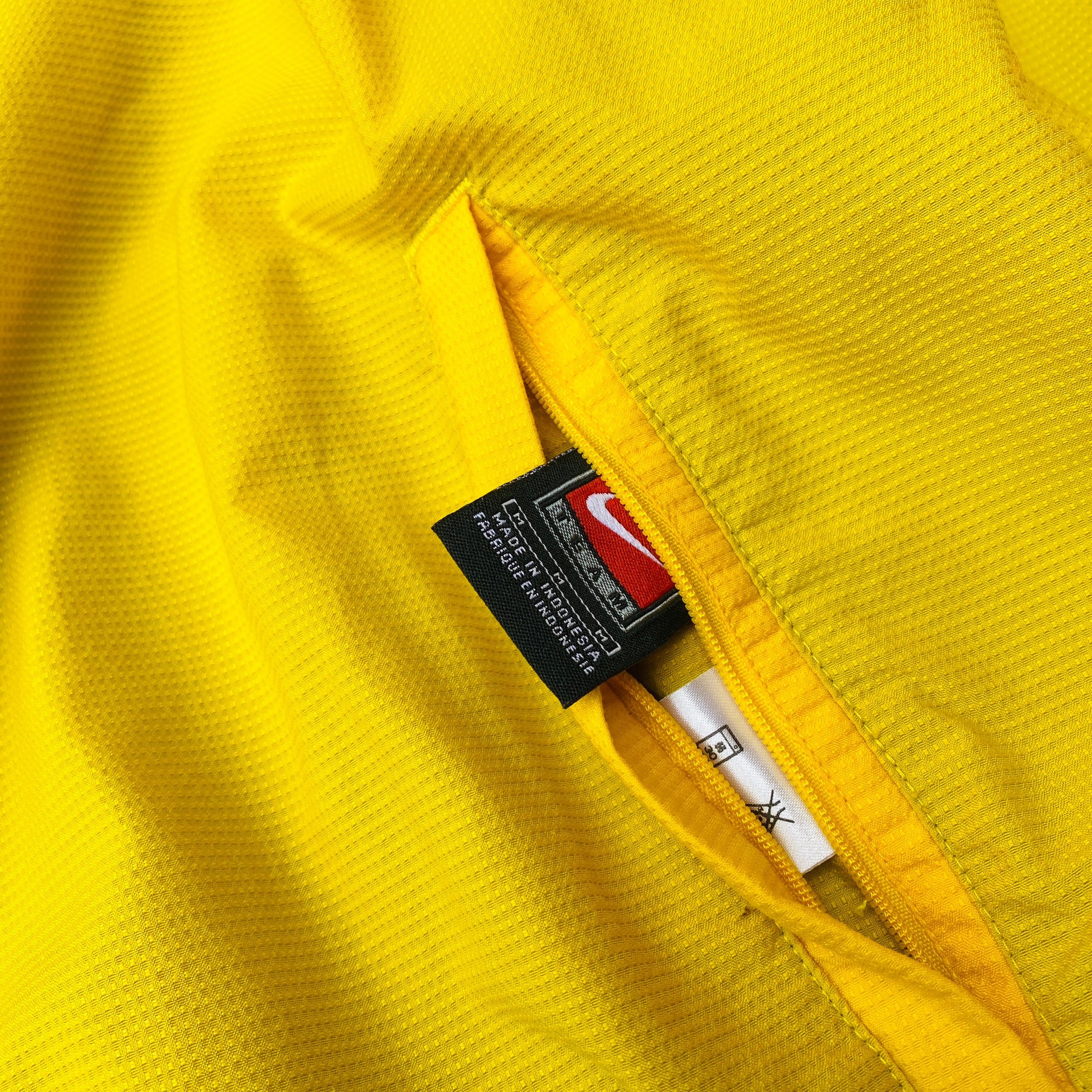 90s Brazil Reversible Windbreaker Jacket Yellow Blue