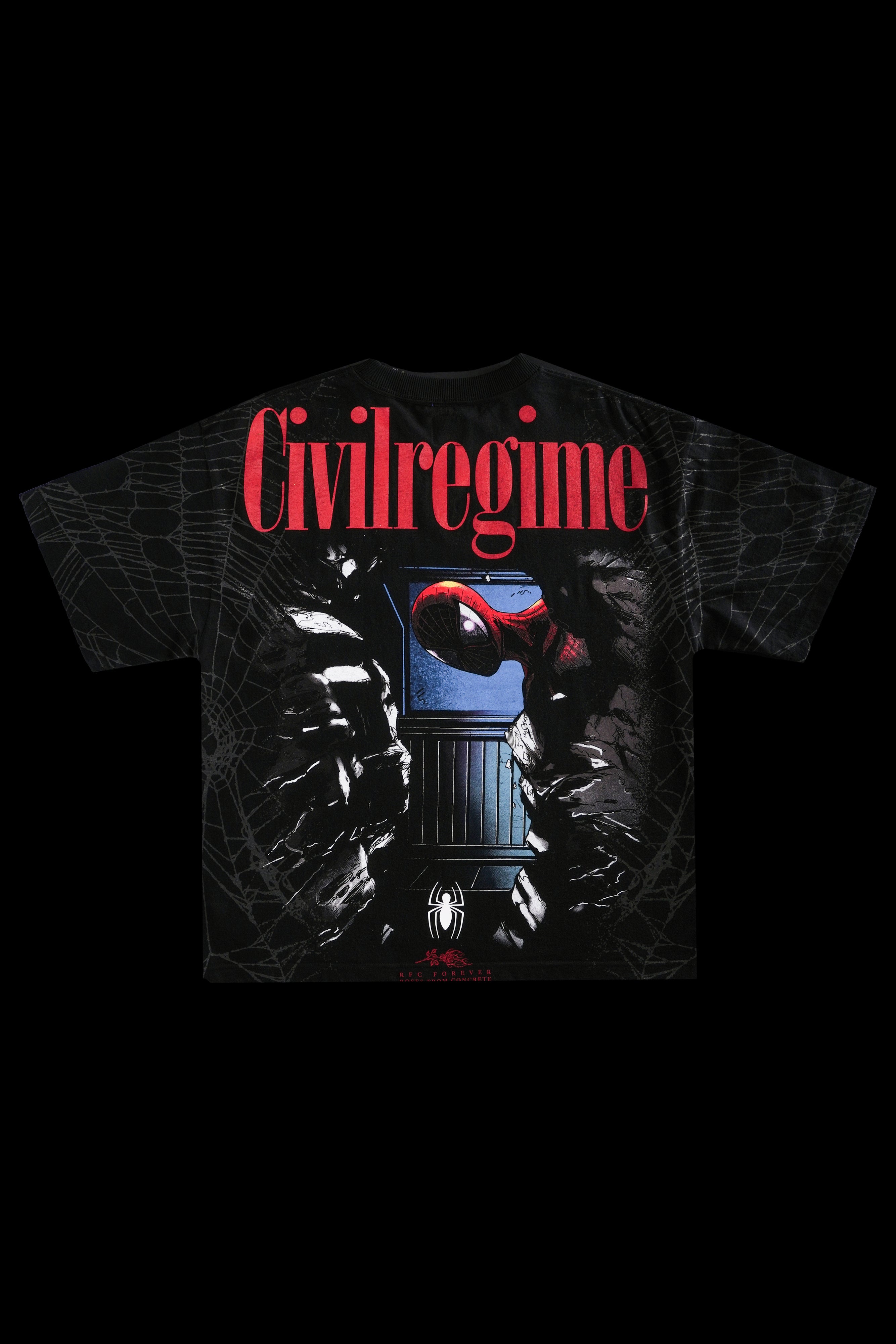 Concrete Chaos 199X Oversized Tee in Black