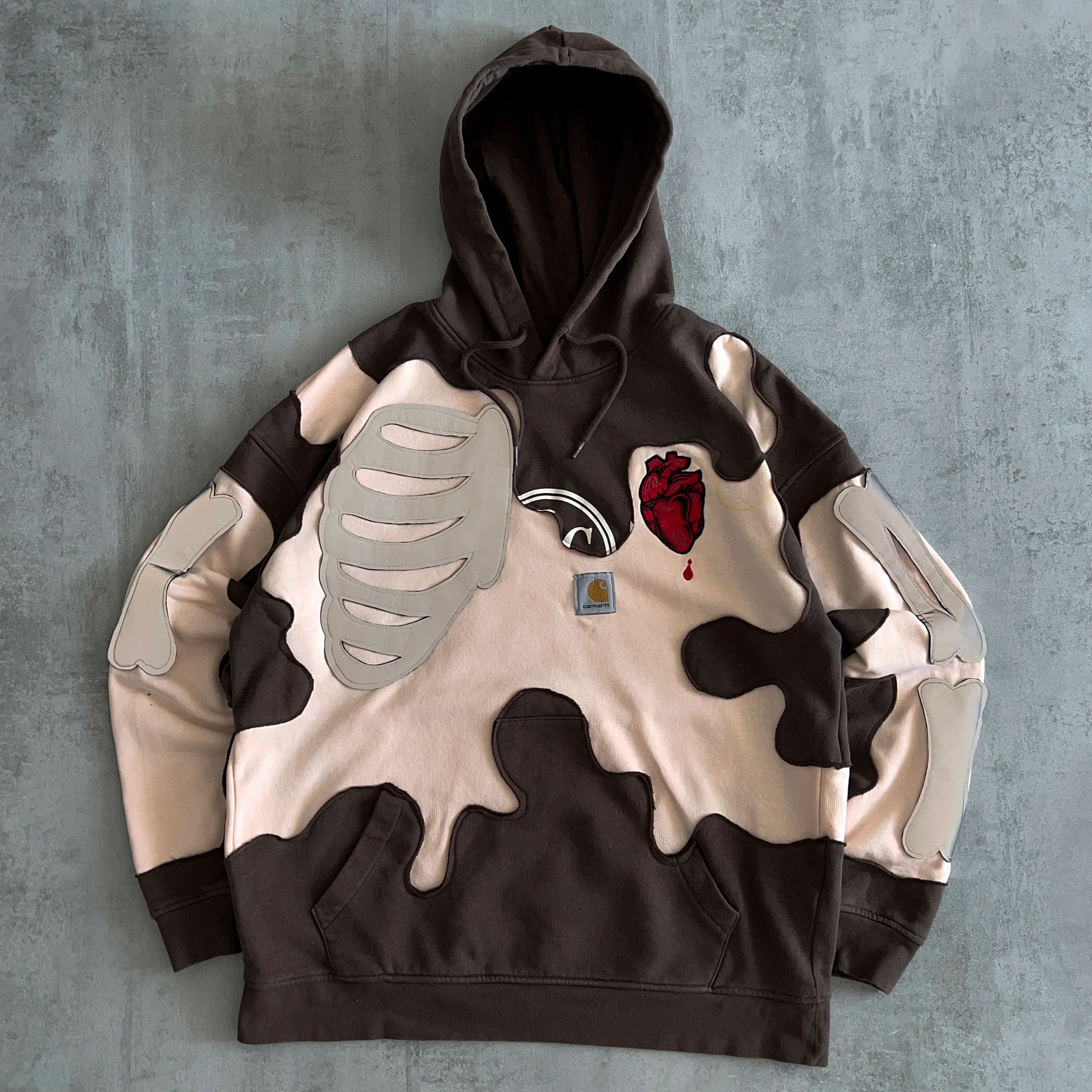 'BROKEN HEART CLUB' REFLECTIVE HOODIE (L)