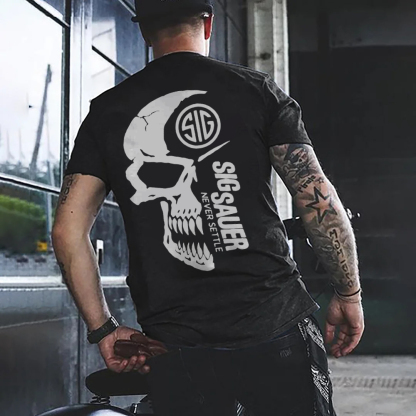 Sig Sauer Never Settle Printed Men's T-shirt