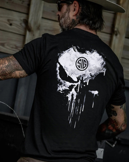Sig Sauer Skull Printed Men's T-shirt
