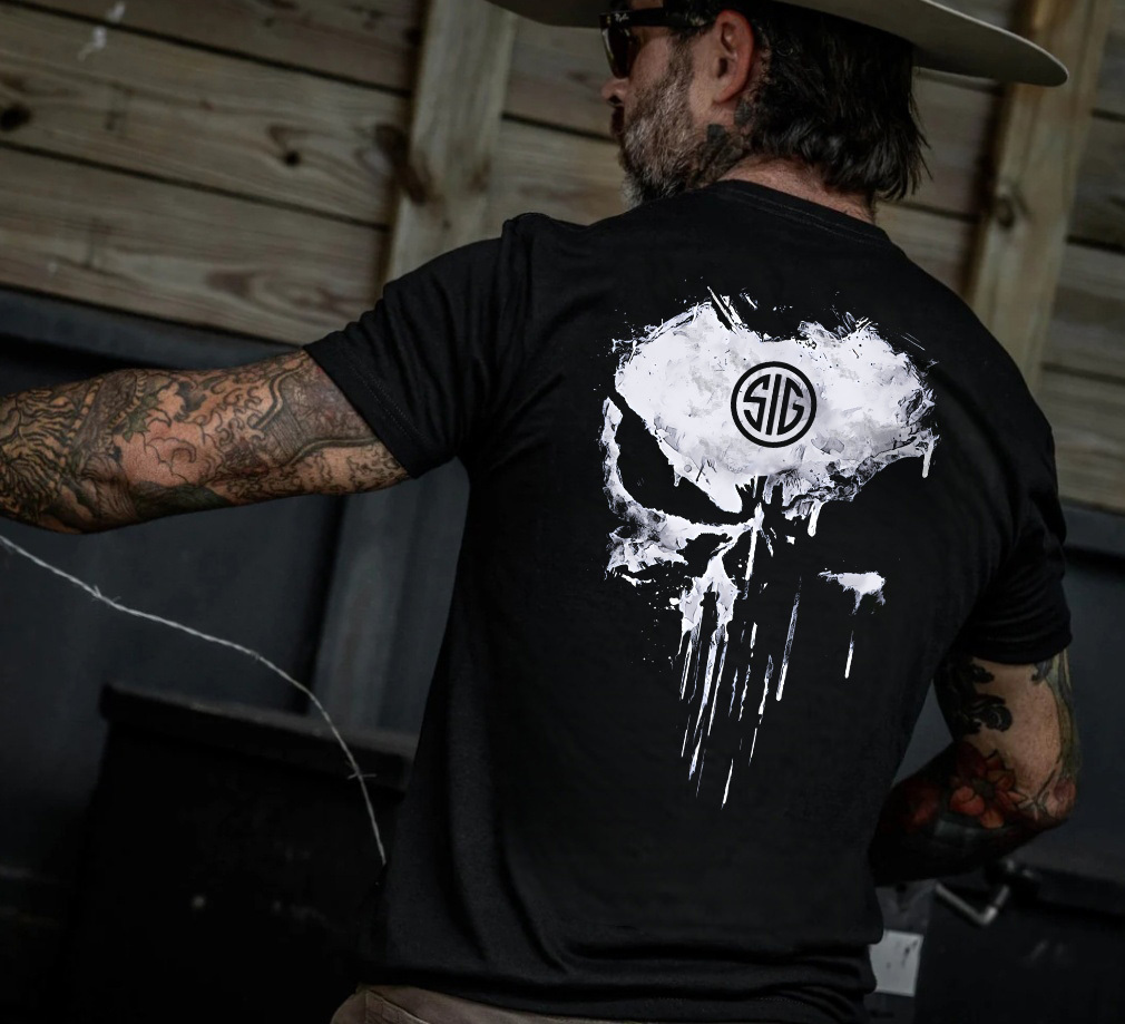 Sig Sauer Skull Printed Men's T-shirt