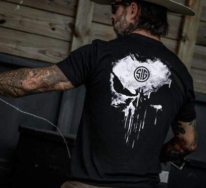 Sig Sauer Skull Printed Men's T-shirt