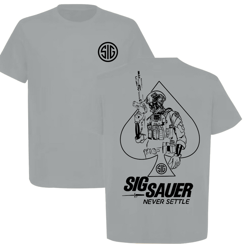 Sig Sauer Never Settle Printed Men's T-Shirt
