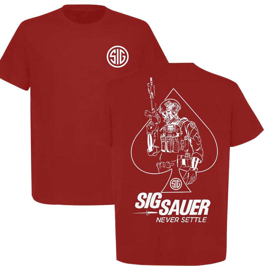 Sig Sauer Never Settle Printed Men's T-Shirt