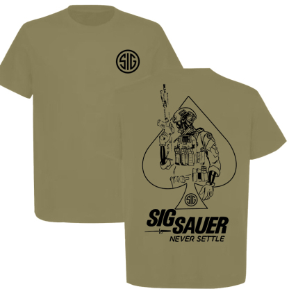 Sig Sauer Never Settle Printed Men's T-Shirt