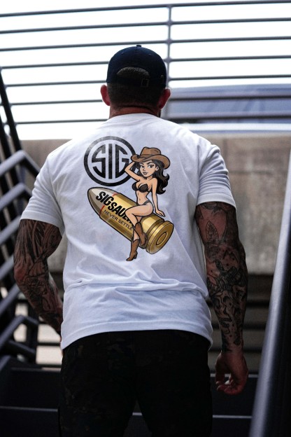 Sig Sauer Never Settle Printed Men's T-Shirt