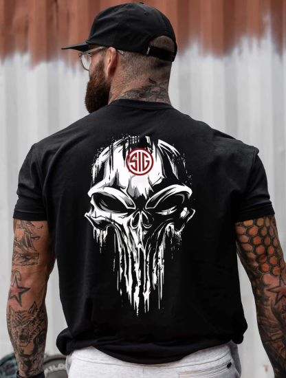 Sig Sauer Skull Printed Men's T-Shirt