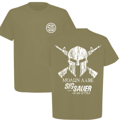 Sig Sauer Never Settle Printed Men's T-Shirt