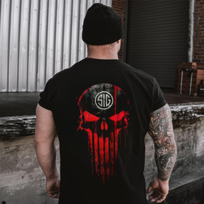 Sig Sauer Skull Printed Men's T-Shirt