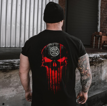 Sig Sauer Skull Printed Men's T-Shirt