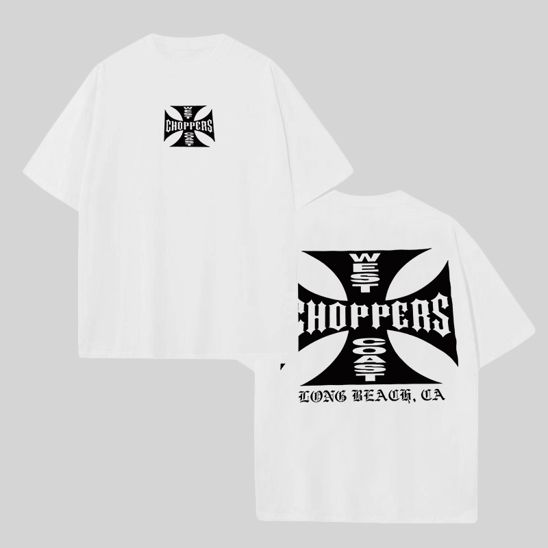 West Coast Choppers Printed Men's Oversized T-shirts