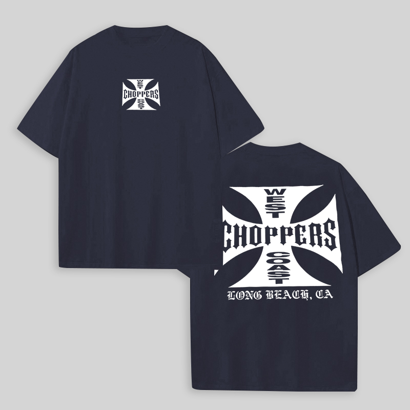 West Coast Choppers Printed Men's Oversized T-shirts
