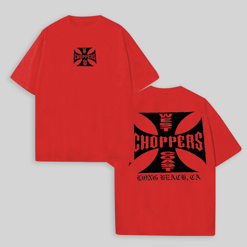 West Coast Choppers Printed Men's Oversized T-shirts