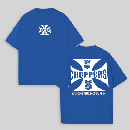 West Coast Choppers Printed Men's Oversized T-shirts