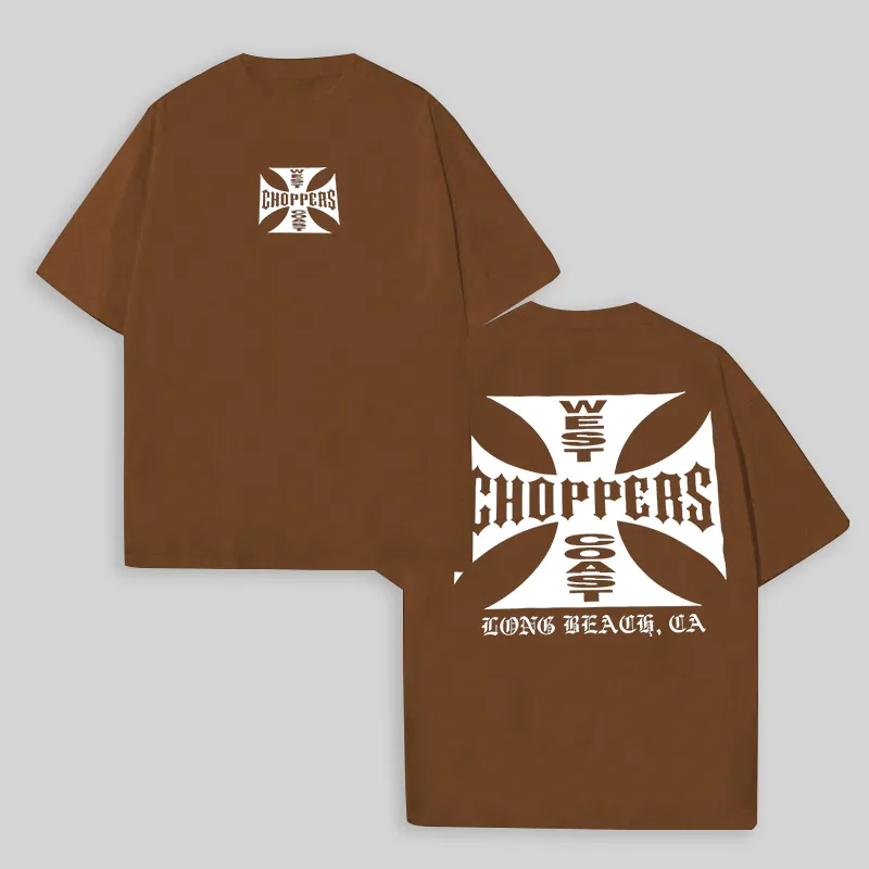 West Coast Choppers Printed Men's Oversized T-shirts