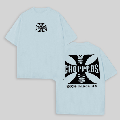 West Coast Choppers Printed Men's Oversized T-shirts