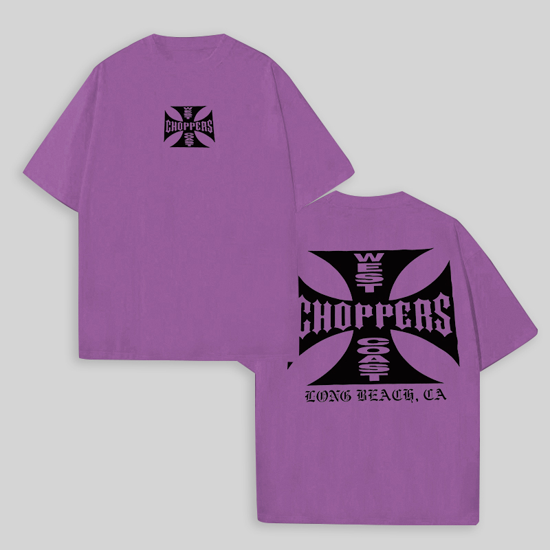 West Coast Choppers Printed Men's Oversized T-shirts