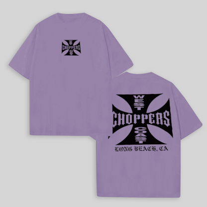 West Coast Choppers Printed Men's Oversized T-shirts