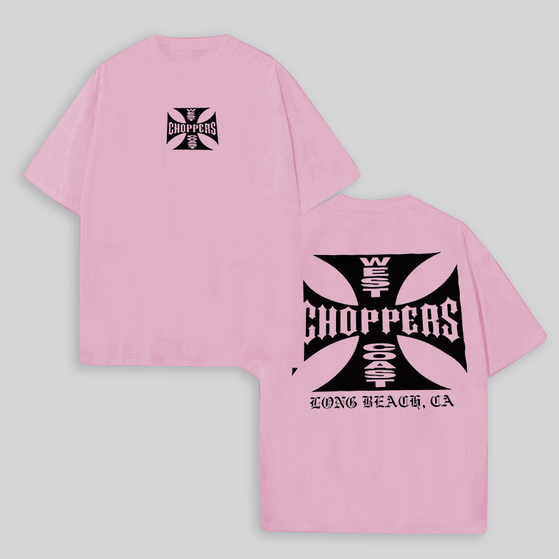 West Coast Choppers Printed Men's Oversized T-shirts