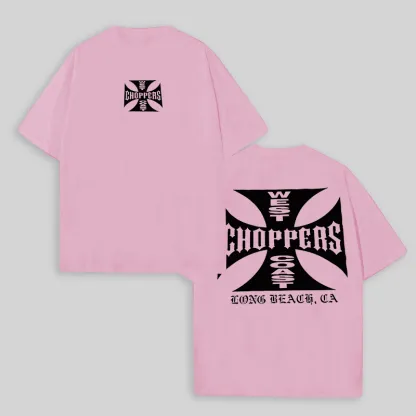 West Coast Choppers Printed Men's Oversized T-shirts