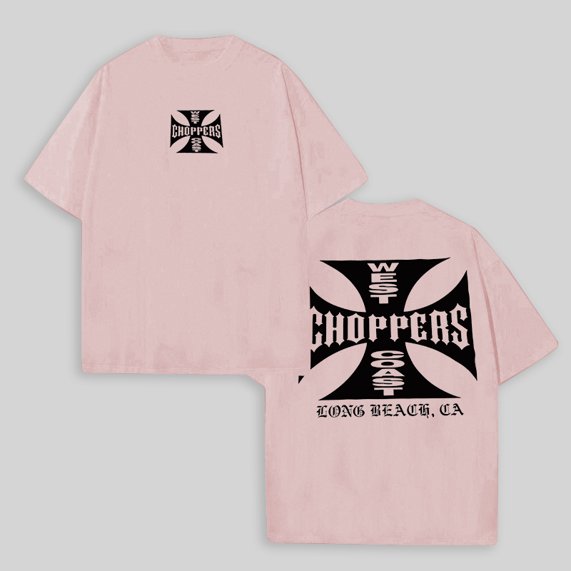 West Coast Choppers Printed Men's Oversized T-shirts