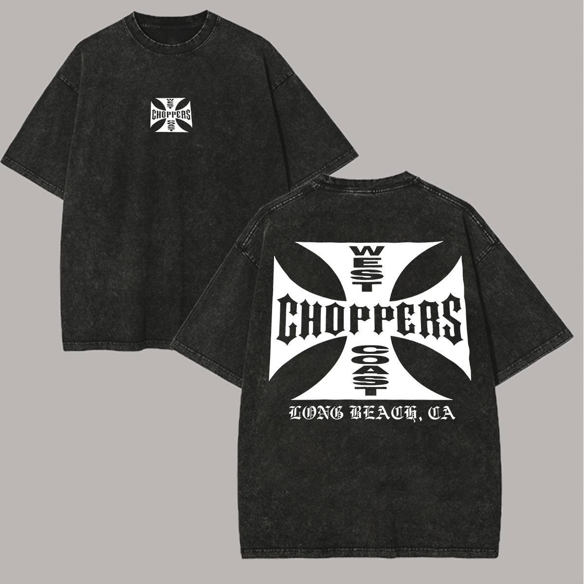 West Coast Choppers Printed Unisex Washed T-Shirt