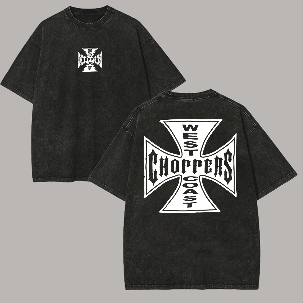 West Coast Choppers Printed Unisex Washed T-Shirt