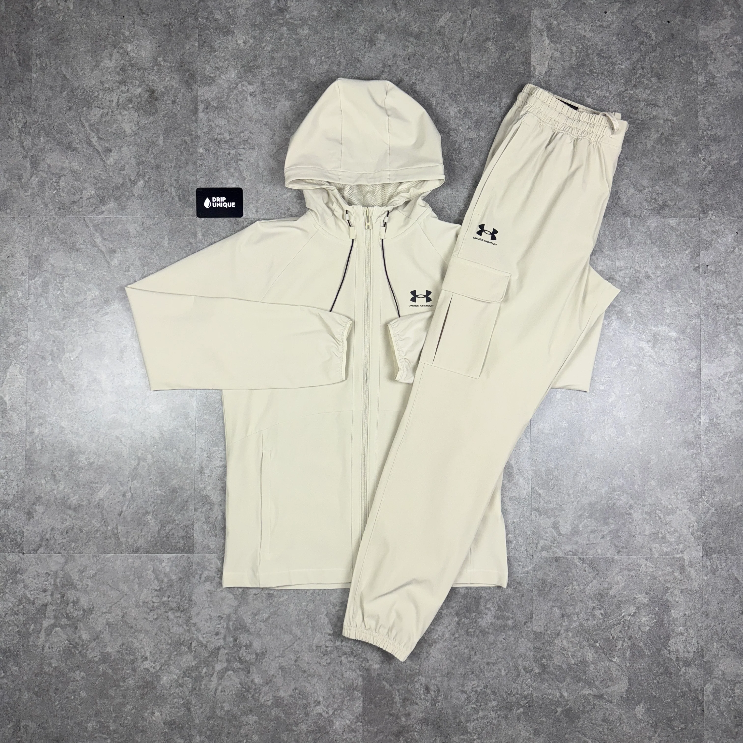 Under Armour Woven Tracksuit Stone