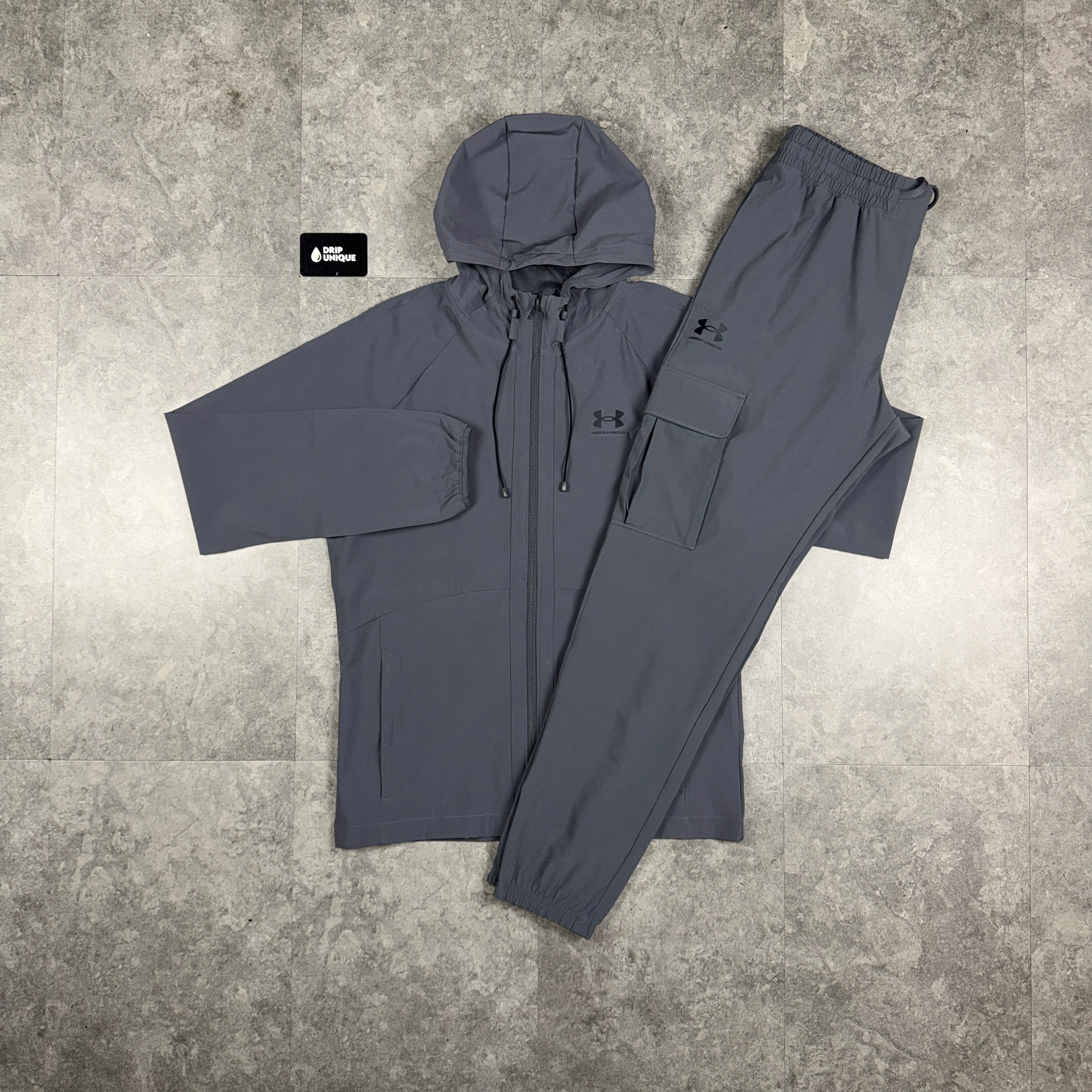 Under Armour Woven Tracksuit Grey