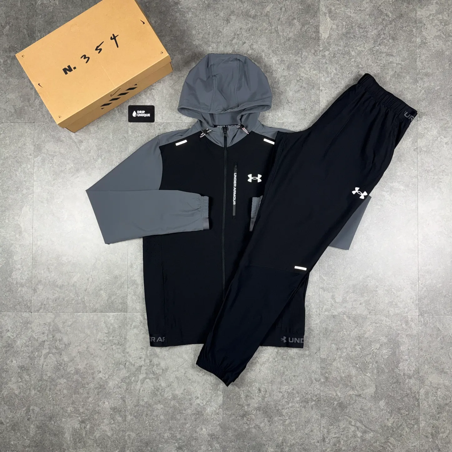 Under Armour Vanish Tracksuit Black / Grey