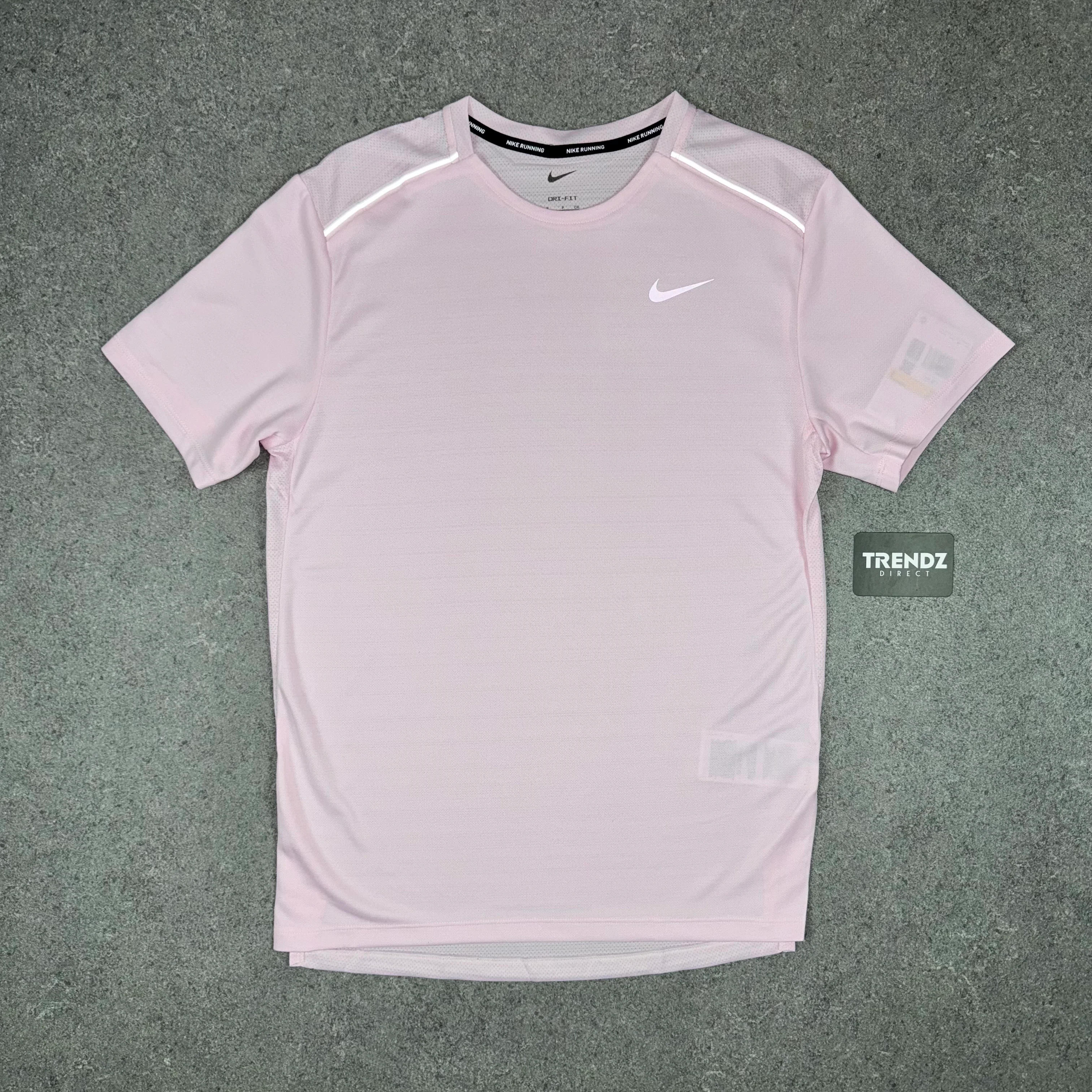 NIKE MILER & CHALLENGER SHORTS SET - PINK FOAM/GREY