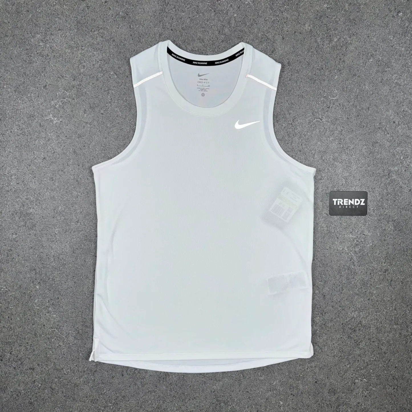 NIKE MILER VEST & SHORTS SET - WHITE/GREY