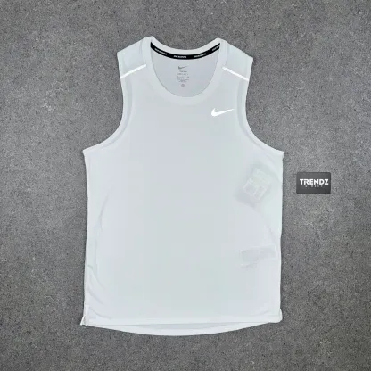 NIKE MILER VEST & SHORTS SET - WHITE/GREY