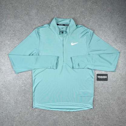 NIKE PACER HALF ZIP & CHALLENGER SHORTS SET - MINT/GREY
