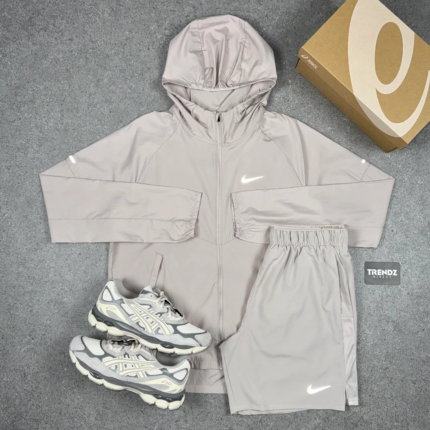 NIKE REPEL WINDBREAKER SET - CREAM