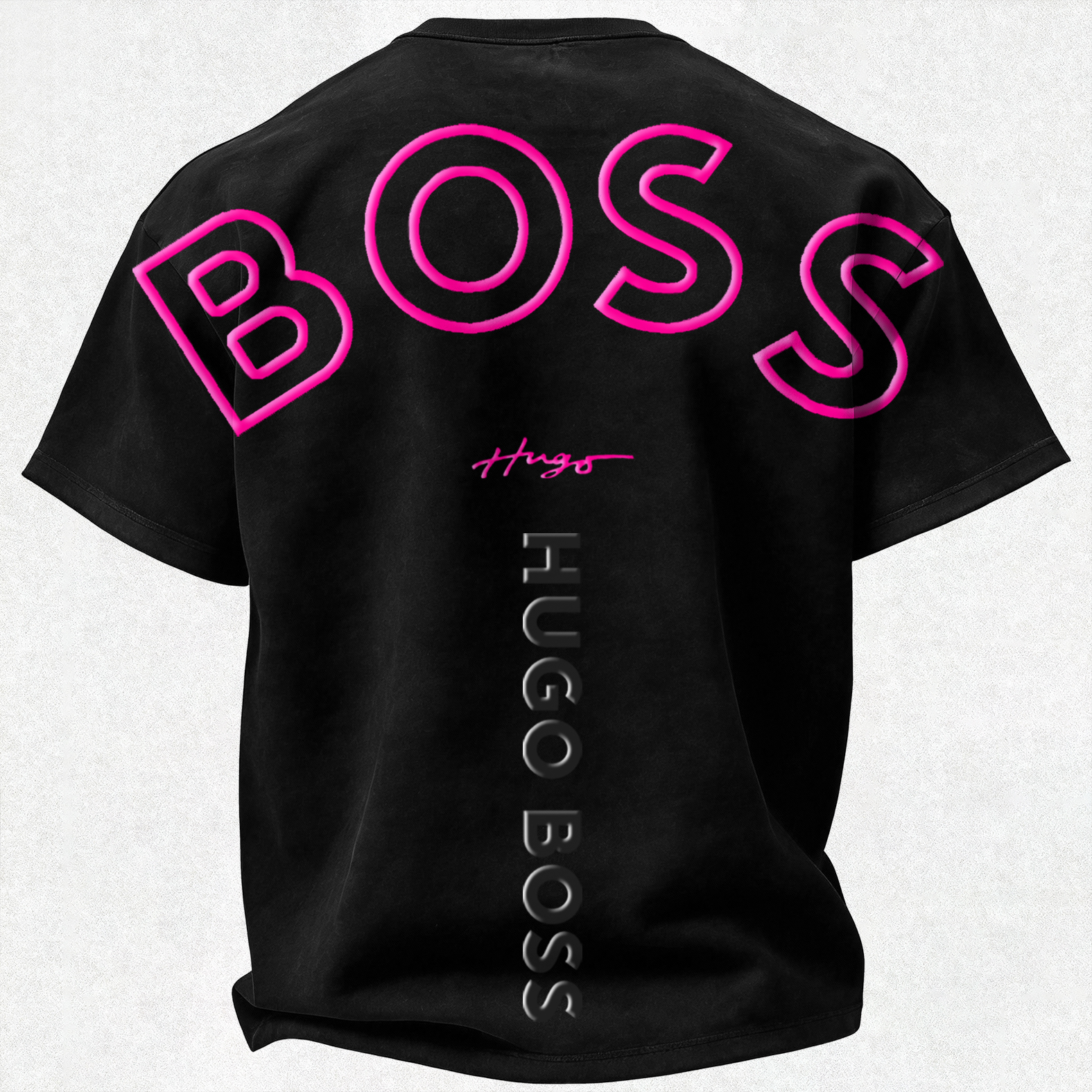 Vintage Letter Printed Oversized Unisex T-shirt