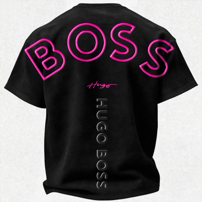 Vintage Letter Printed Oversized Unisex T-shirt