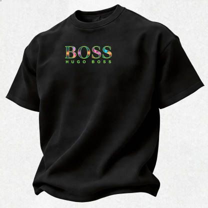 Colorful Letters Printed Oversized Unisex T-shirt