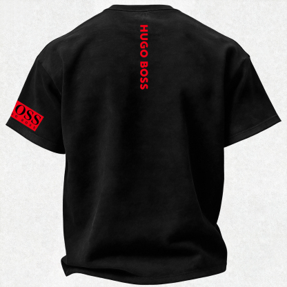 Breathable Letters Printed Oversized Unisex T-shirt