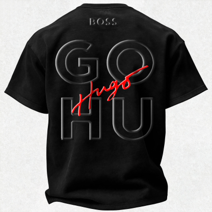 Script Logo Printed Oversized Unisex T-shirt