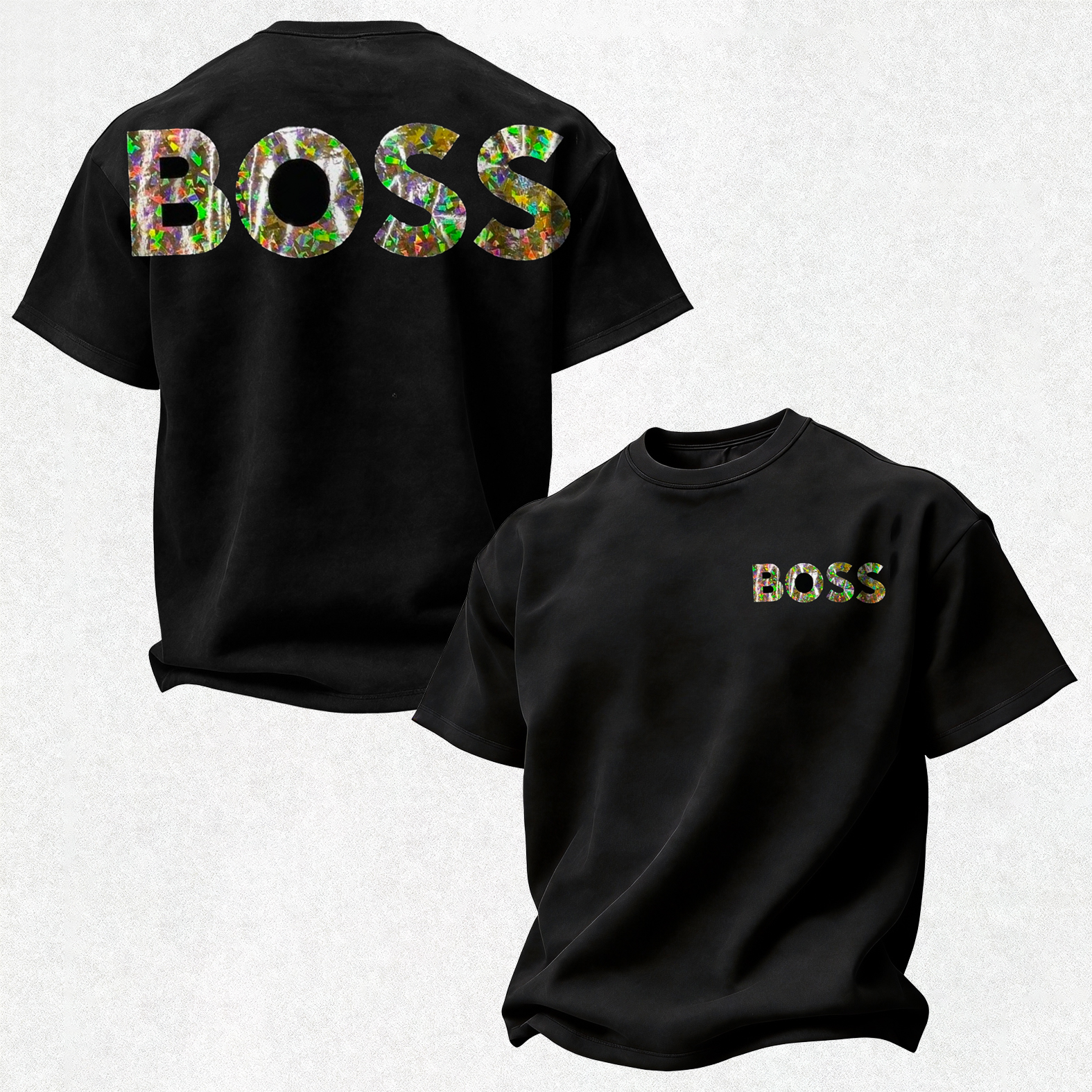 Colorful Letters Printed Oversized Unisex T-shirt
