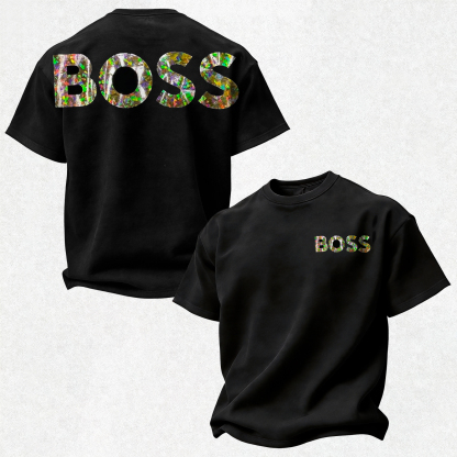 Colorful Letters Printed Oversized Unisex T-shirt