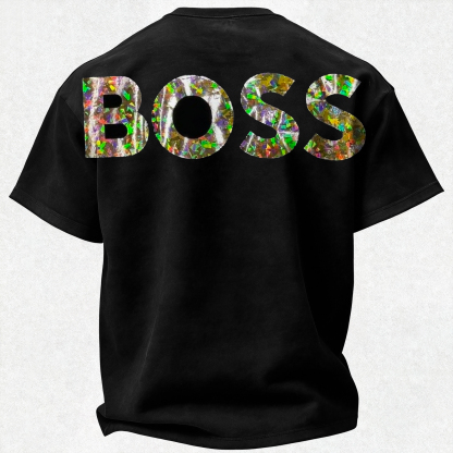 Colorful Letters Printed Oversized Unisex T-shirt